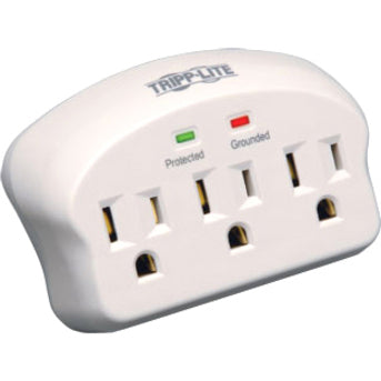 Tripp Lite by Eaton Protect It! 3-Outlet Surge Protector, Direct Plug-In, 660 Joules, 2 Diagnostic LEDs SK3-0