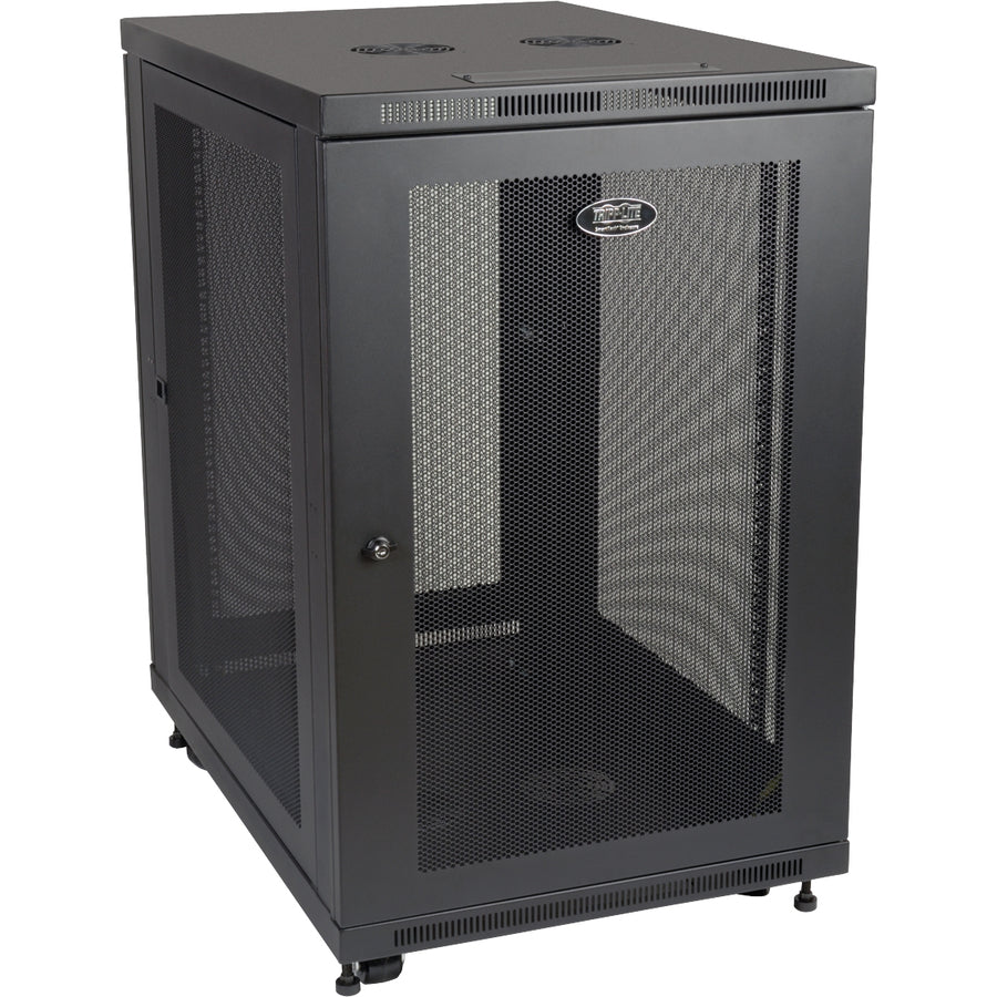 Tripp Lite by Eaton SmartRack 18U Mid-Depth Half-Height Rack Enclosure Cabinet SR18UB