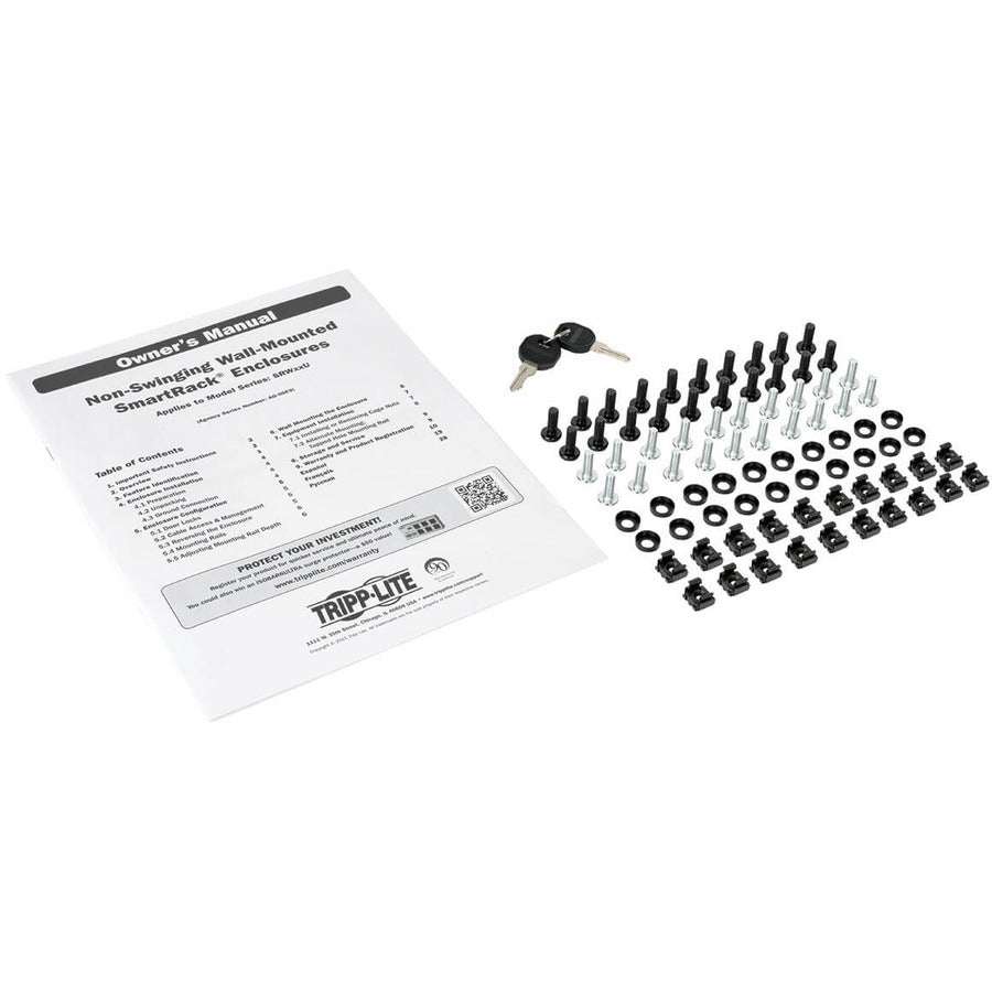 Tripp Lite by Eaton SmartRack 12U Low-Profile Switch-Depth Wall-Mount Small Rack Enclosure SRW12U