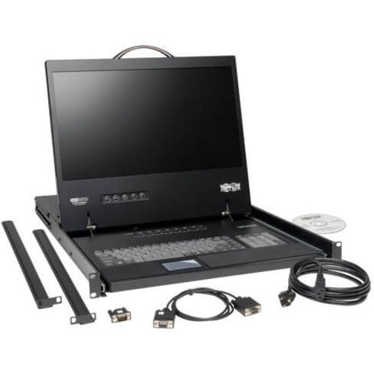 Tripp Lite by Eaton NetController 8-Port 1U Rack-Mount Console KVM Switch with 19-in. LCD B040-008-19