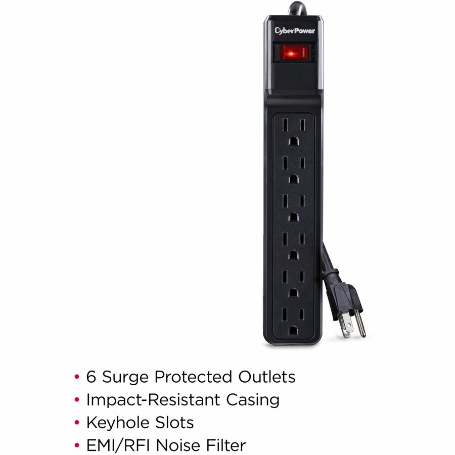 CyberPower CSB604 Essential 6 - Outlet Surge with 900 J CSB604