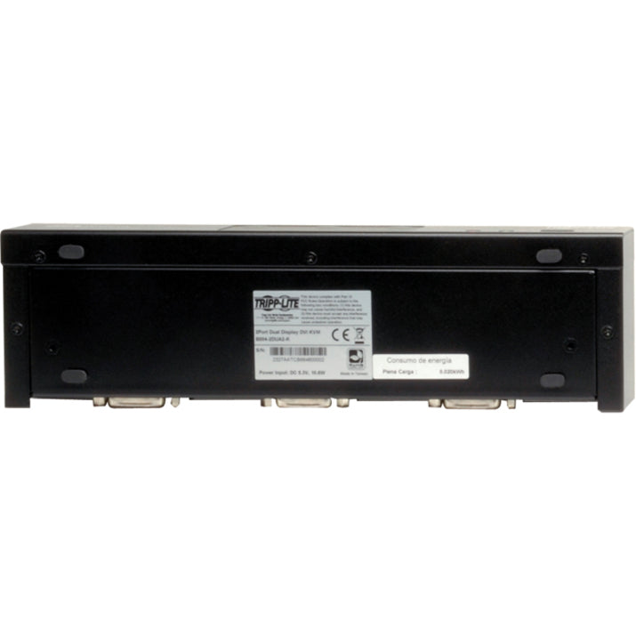 Tripp Lite by Eaton 2-Port Dual Monitor DVI KVM Switch, TAA, GSA with Audio and USB 2.0 Hub, Cables included B004-2DUA2-K