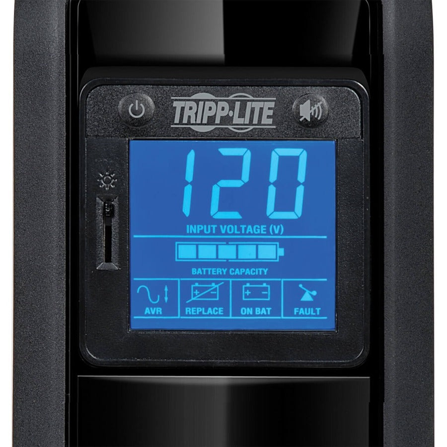 Tripp Lite by Eaton OmniSmart LCD 120V 900VA 475W Line-Interactive UPS, Tower, LCD display, USB port - Battery Backup OMNI900LCD