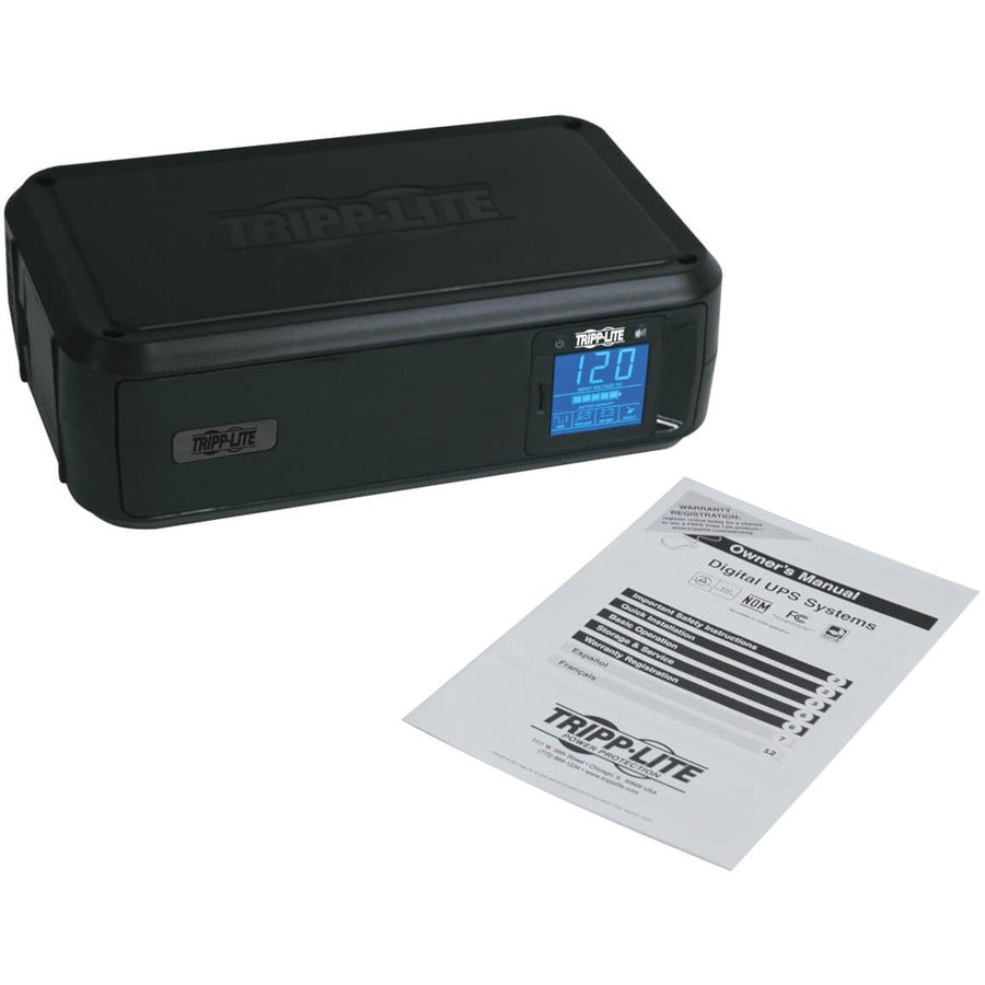 Tripp Lite by Eaton OmniSmart LCD 120V 900VA 475W Line-Interactive UPS, Tower, LCD display, USB port - Battery Backup OMNI900LCD