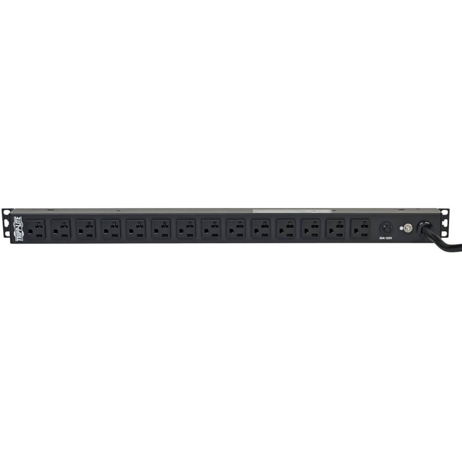 Tripp Lite by Eaton 2.4kW Single-Phase 120V Basic PDU, 14 NEMA 5-15/20R Outlets, NEMA L5-20P Input, 15 ft. (4.57 m) Cord, 0U Vertical PDU1420T