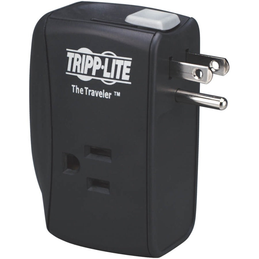 Tripp Lite by Eaton Protect It! 2-Outlet Portable Surge Protector, Direct Plug-In, 1050 Joules, Fax/Modem Protection TRAVELER