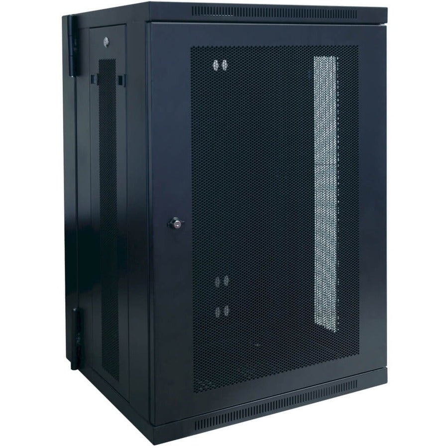 Tripp Lite by Eaton SmartRack 18U Low-Profile Switch-Depth Wall-Mount Rack Enclosure Cabinet, Hinged Back SRW18US