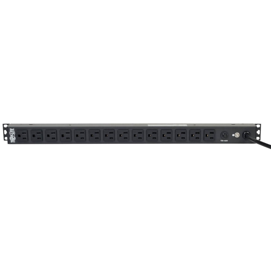 Tripp Lite by Eaton 1.8kW Single-Phase 120V Basic PDU, 14 NEMA 5-15R Outlets, NEMA 5-15P Input, 15 ft. (4.57 m) Cord, 0U Vertical PDU1415