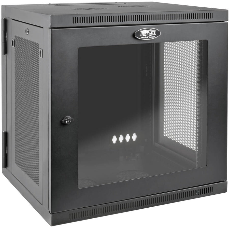 Tripp Lite by Eaton SmartRack 12U UPS-Depth Wall-Mount Small Rack Enclosure, Clear Acrylic Window, Hinged Back SRW12USDPG
