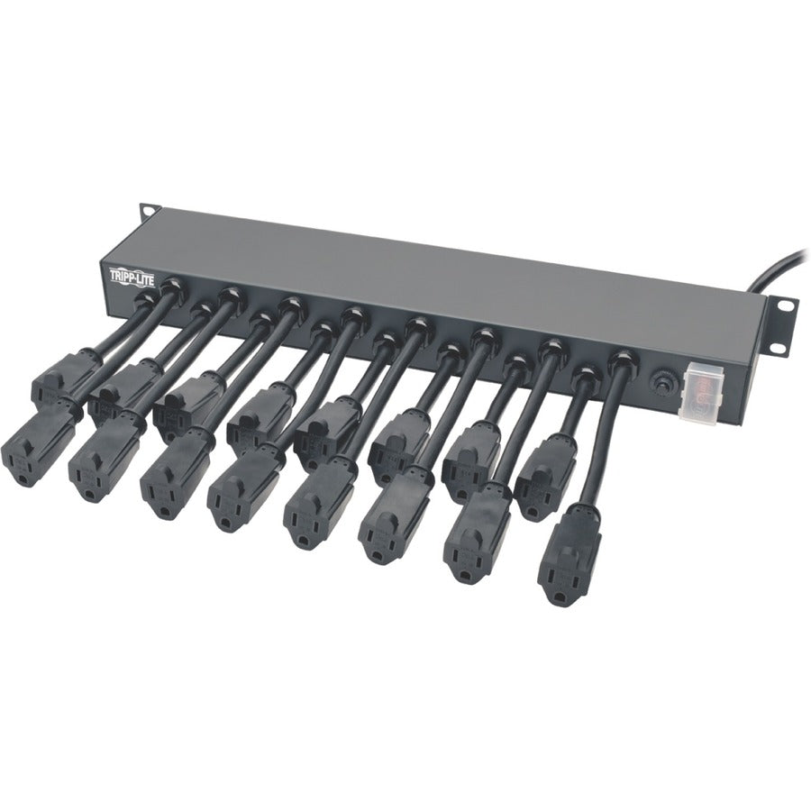 Tripp Lite by Eaton 16-Outlet 1U Rack-Mount AC Charger Power Strip, 120V, 15A, 15 ft. (4.57 m) Cord PS1916D1U