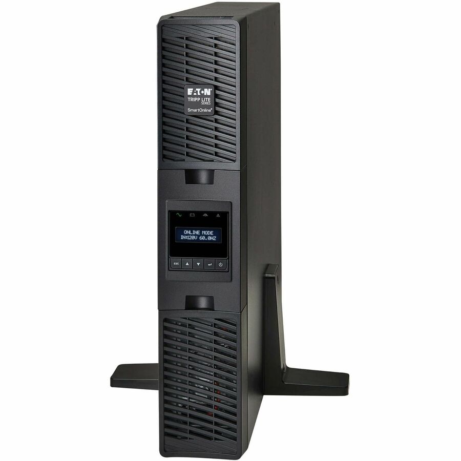 Eaton Tripp Lite Series SmartOnline 1500VA 1350W 120V Double-Conversion UPS - 8 Outlets, Extended Run, Network Card Included, LCD, USB, DB9, 2U Rack/Tower - Battery Backup SU1500RTXLCDN
