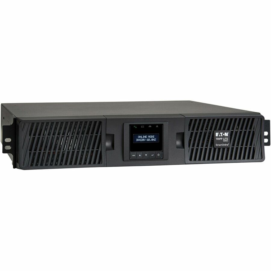 Eaton Tripp Lite Series SmartOnline 1500VA 1350W 120V Double-Conversion UPS - 8 Outlets, Extended Run, Network Card Included, LCD, USB, DB9, 2U Rack/Tower - Battery Backup SU1500RTXLCDN