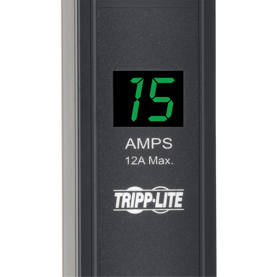 Tripp Lite by Eaton 1.5kW Single-Phase Local Metered PDU, 100-127V Outlets (14 5-15R), 5-15P, 15 ft. (4.57 m) Cord, 0U Vertical, 36 in. PDUMV15-36