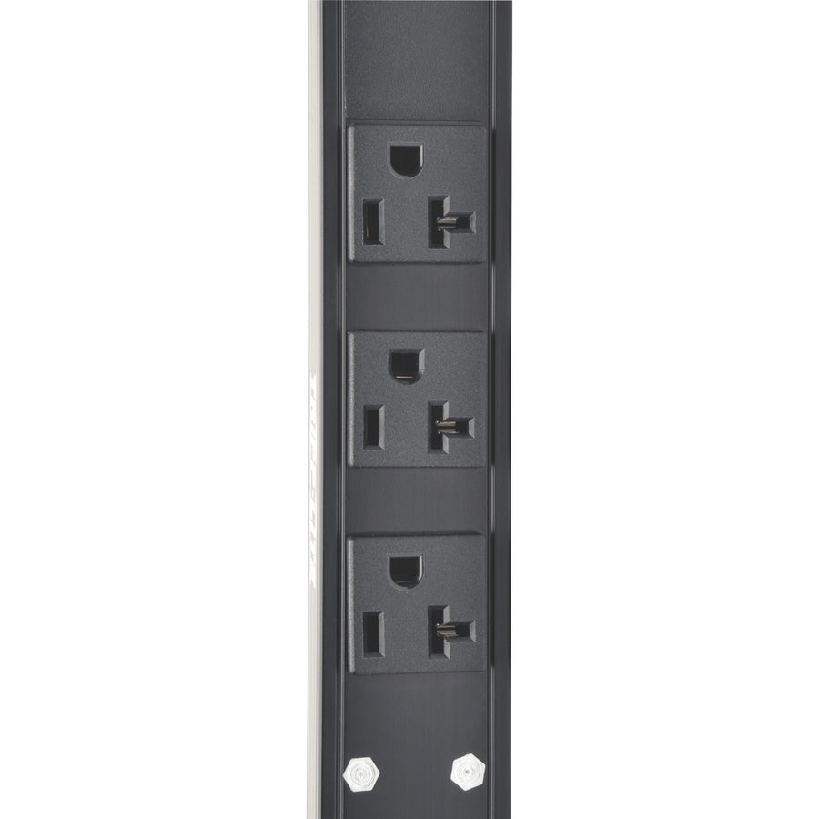 Tripp Lite by Eaton 2kW Single-Phase Local Metered PDU, 100-127V Outlets (6 5-15/20R), L5-20P/5-20P adapter, 0U Vertical, 24-in. PDUMV20-24