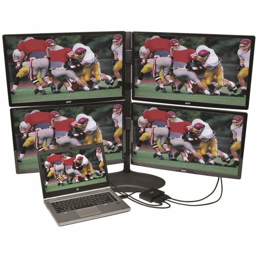 Tripp Lite by Eaton 4-Port DisplayPort to HDMI Multi-Monitor Splitter, MST Hub, 4K 60Hz UHD, DP1.2, TAA B156-004-HD-V2