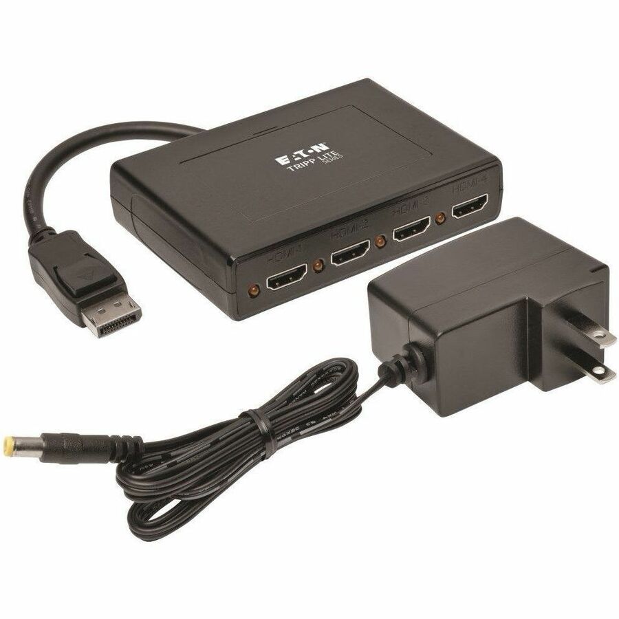 Tripp Lite by Eaton 4-Port DisplayPort to HDMI Multi-Monitor Splitter, MST Hub, 4K 60Hz UHD, DP1.2, TAA B156-004-HD-V2
