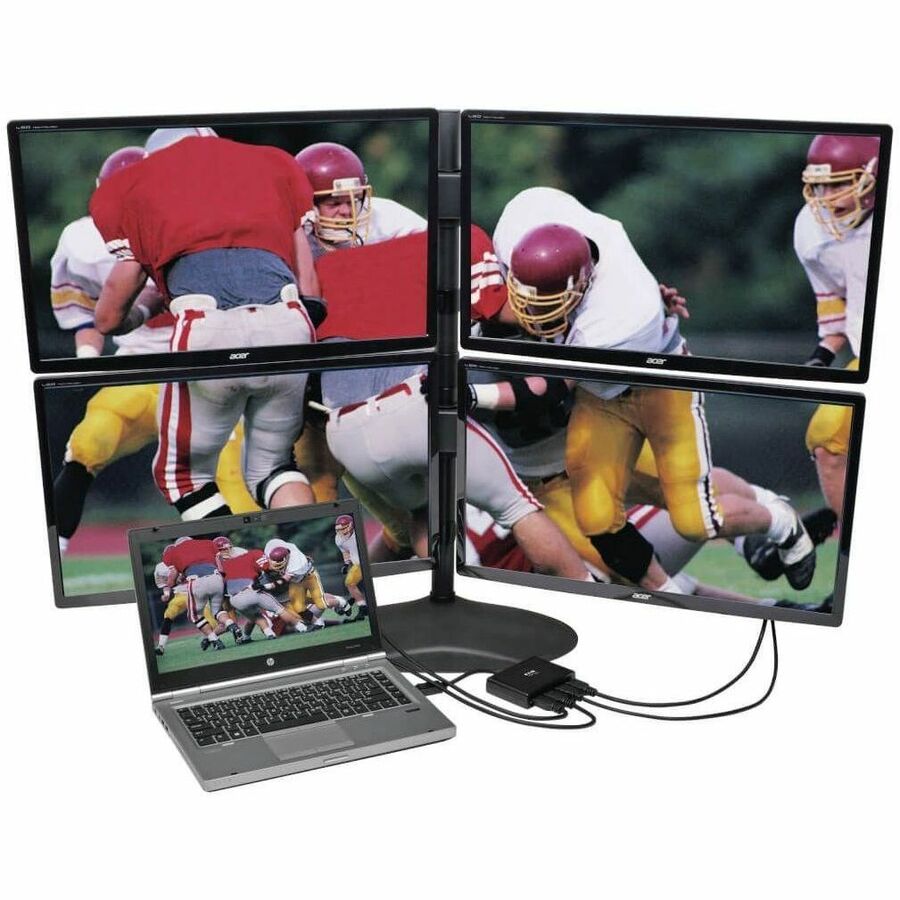 Tripp Lite by Eaton 4-Port DisplayPort to HDMI Multi-Monitor Splitter, MST Hub, 4K 60Hz UHD, DP1.2, TAA B156-004-HD-V2