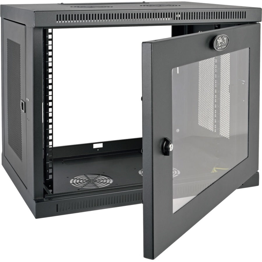 Tripp Lite by Eaton SmartRack 9U Low-Profile Switch-Depth Wall-Mount Mini Rack Enclosure, Clear Acrylic Window SRW9UG