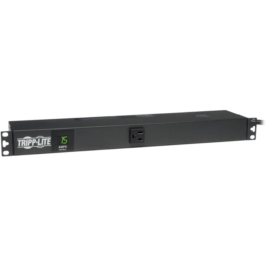 Tripp Lite by Eaton 1.5kW Single-Phase Local Metered PDU, 100-127V Outlets (13 5-15R), 5-15P Input with 6 ft. (1.83 m) Cord, 1U Rack-Mount PDUMH15-6