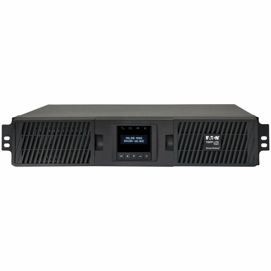 Eaton Tripp Lite Series SmartOnline 3000VA 2700W 120V Double-Conversion UPS - 7 Outlets, Extended Run, Network Card Option, LCD, USB, DB9, 2U Rack/Tower - Battery Backup SU3000RTXLCD2U