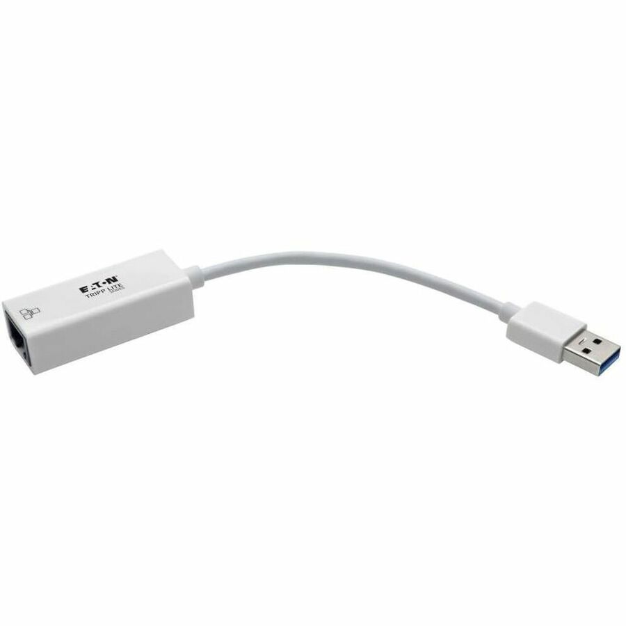 Tripp Lite by Eaton USB 3.0 SuperSpeed to Gigabit Ethernet NIC Network Adapter RJ45 10/100/1000 White U336-000-GBW