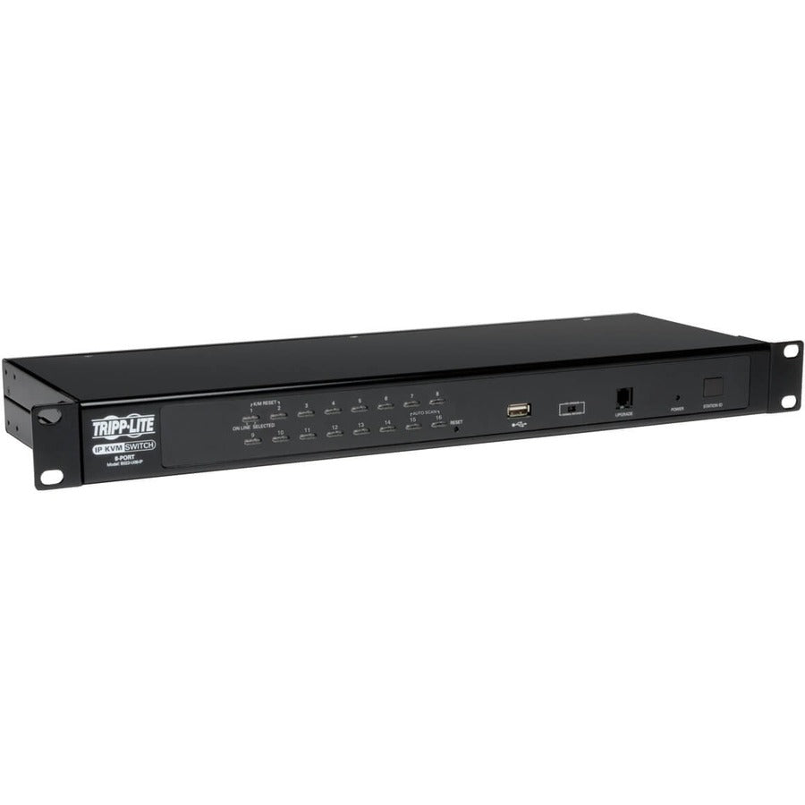 Tripp Lite by Eaton 16-Port Rackmount KVM Switch w/ Built in IP and On Screen Display 1U B022-U16-IP
