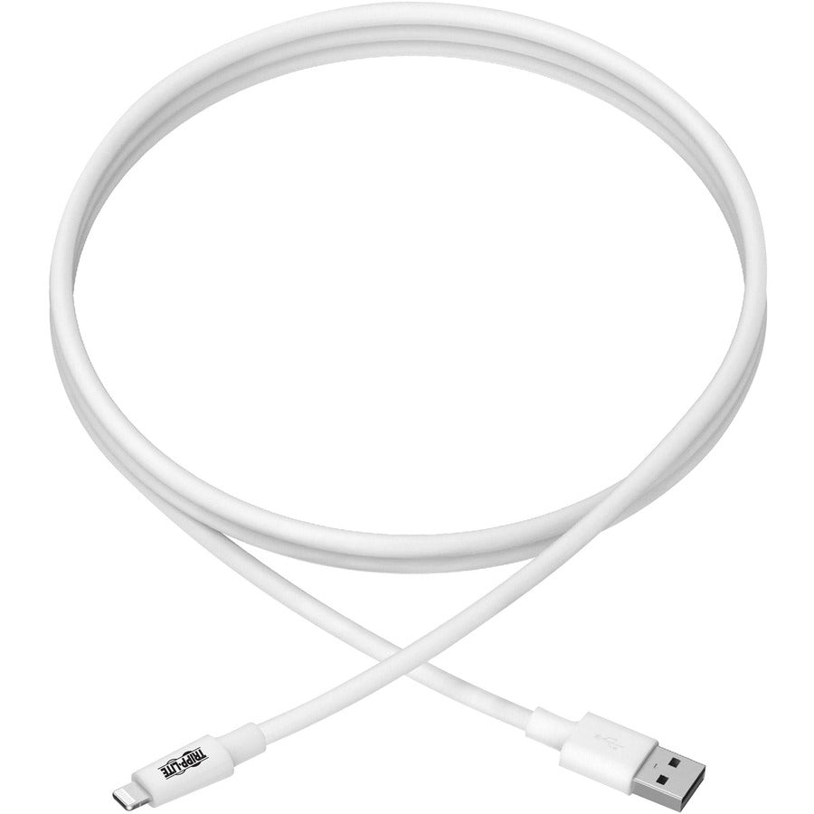 Eaton Tripp Lite Series USB-A to Lightning Sync/Charge Cable (M/M) - MFi Certified, White, 10 ft. (3 m) M100-010-WH