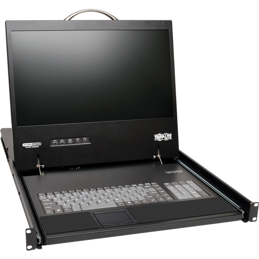 Tripp Lite by Eaton NetCommander 8-Port Cat5 KVM over IP Switch - 19 in. LCD, 1 Remote + 1 Local User, 1U Rack-Mount B070-008-19-IP