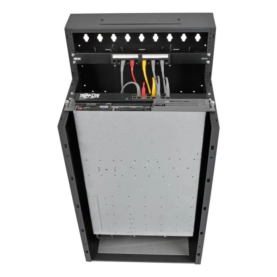 Tripp Lite by Eaton SmartRack 12U Low-Profile Vertical-Mount Wall-Mount Small Server Rack Enclosure SRWF12U38