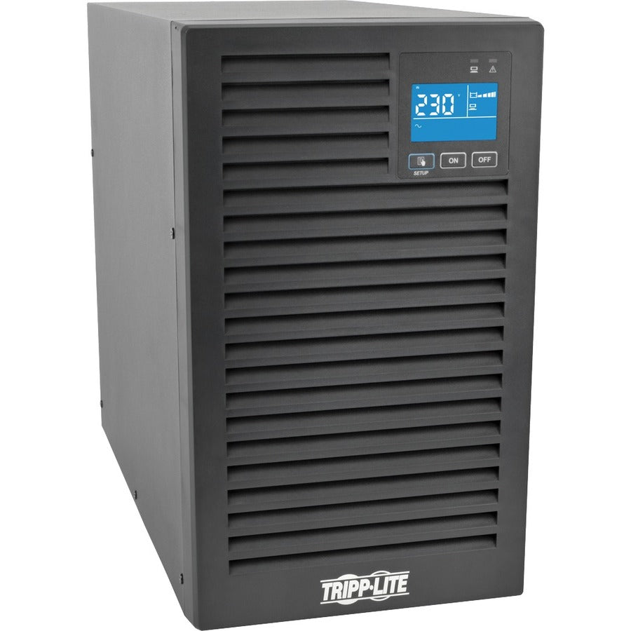 Tripp Lite by Eaton SmartOnline 230V 2kVA 1800W On-Line Double-Conversion UPS, Tower, Extended Run, Network Card Options, LCD, USB, DB9 - Battery Backup SUINT2000XLCD