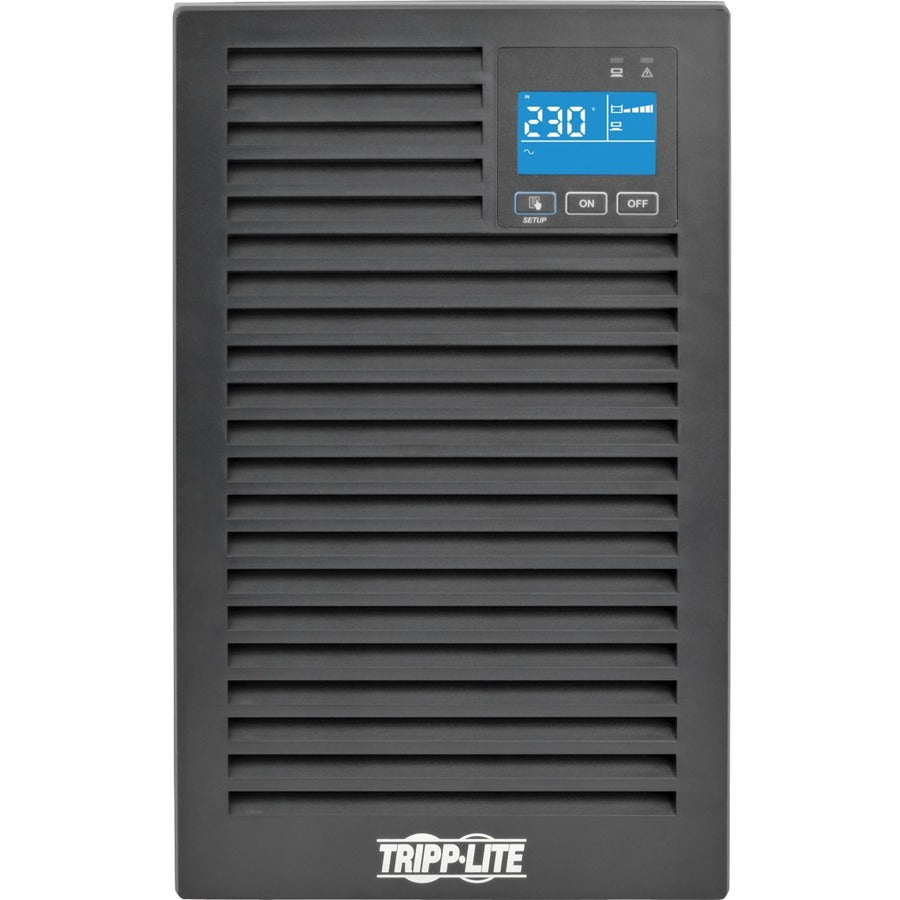 Tripp Lite by Eaton SmartOnline 230V 2kVA 1800W On-Line Double-Conversion UPS, Tower, Extended Run, Network Card Options, LCD, USB, DB9 - Battery Backup SUINT2000XLCD