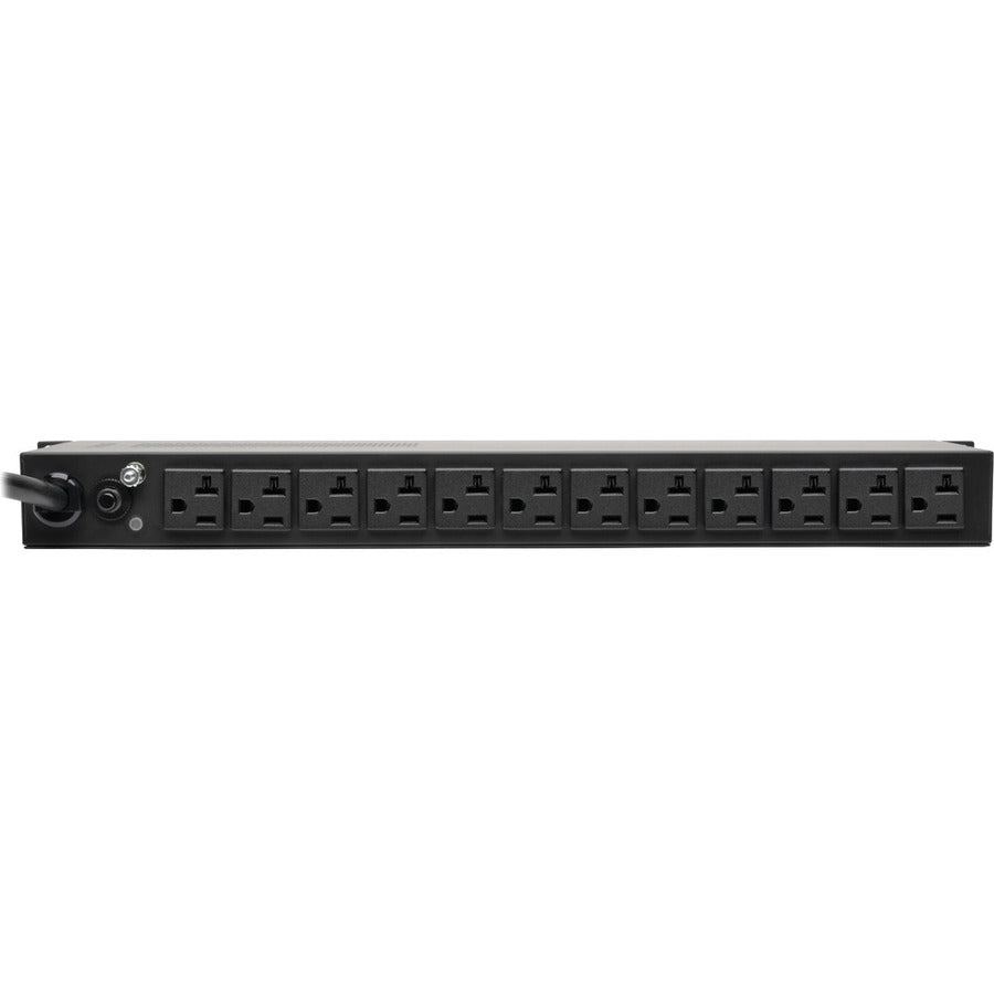Tripp Lite by Eaton 2kW Single-Phase Local Metered PDU + ISOBAR Surge Suppression, 3840 Joules, 100-127V Outlets (12 5-20R, 2 5-15R), L5-20P/5-20P, 15 ft. (4.57 m) Cord, 1U Rack-Mount PDUMH20-ISO
