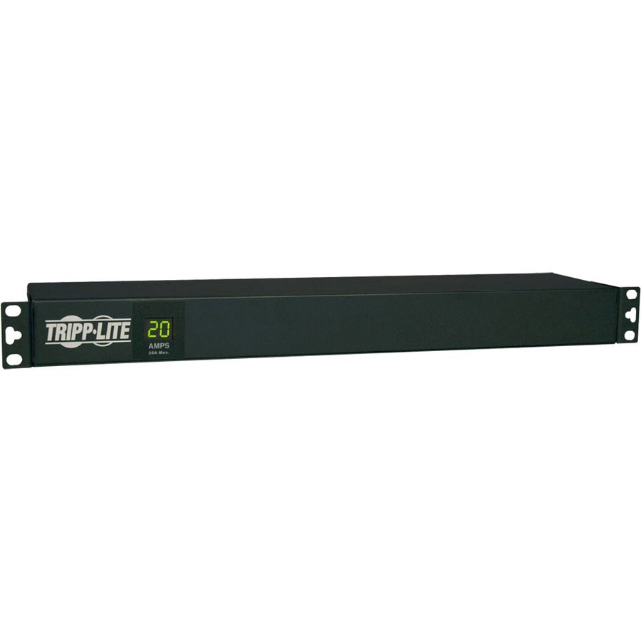 Tripp Lite by Eaton 2kW Single-Phase Local Metered PDU, 100-127V Outlets (12 5-15/20R), L5-20P/5-20P Input, 6 ft. (1.83 m) Cord, 1U Rack-Mount PDUMH20-6
