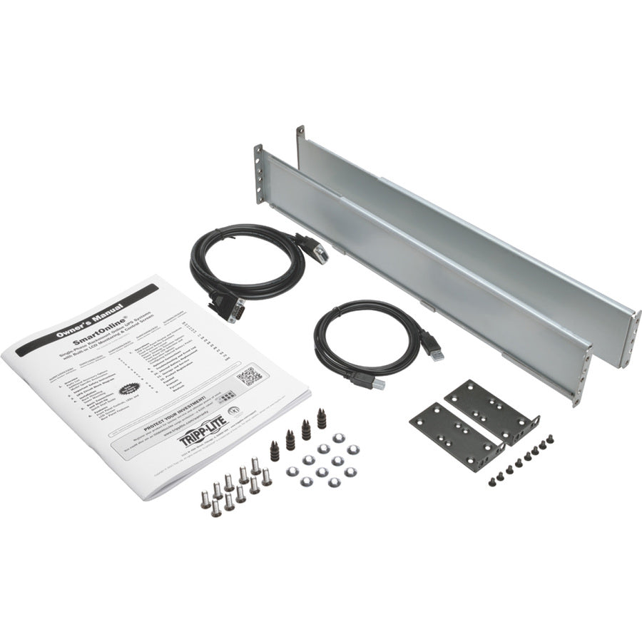 Tripp Lite by Eaton 208/240V 3000VA 2.7kW Double-Conversion UPS - 8 Outlets, Extended Run, Card Slot, LCD, USB, DB9, 2U - Battery Backup SU3000LCD2UHV