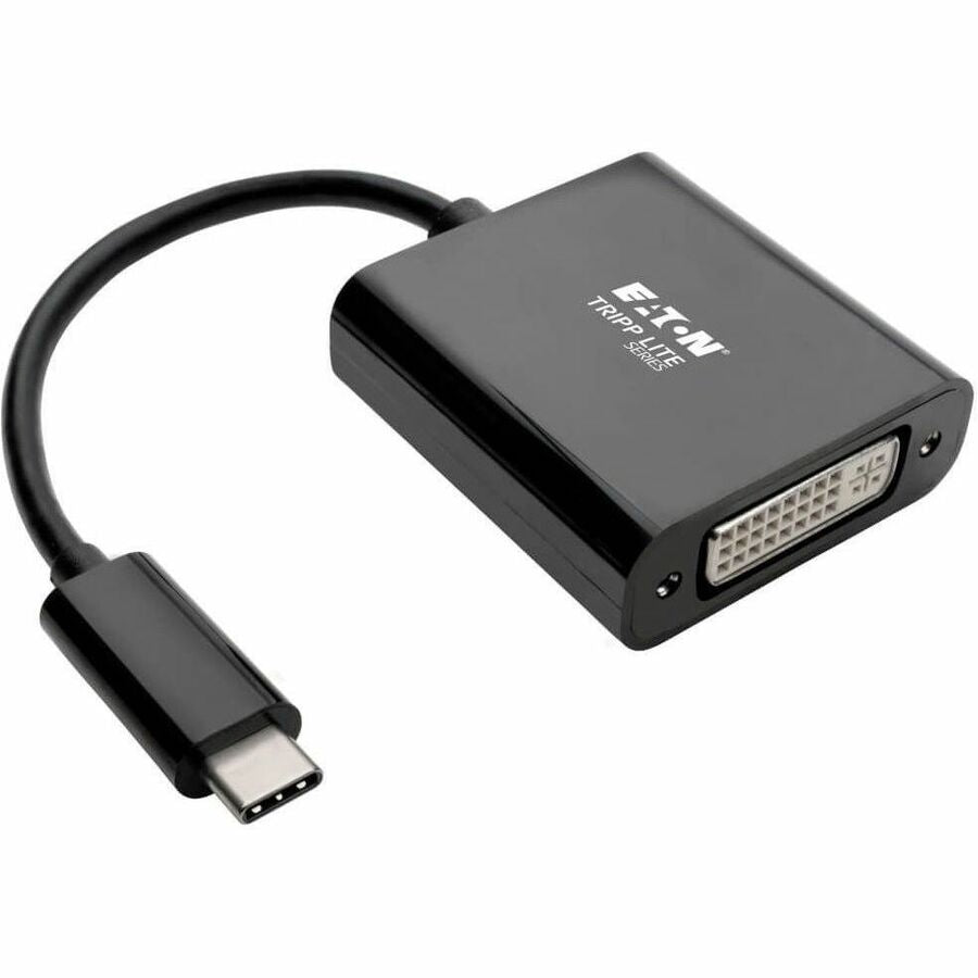 Tripp Lite by Eaton USB C to DVI Adapter Converter, USB 3.1, Thunderbolt 3, 1080p - M/F, Black, USB Type C, USB-C, USB Type-C U444-06N-DVIBAM