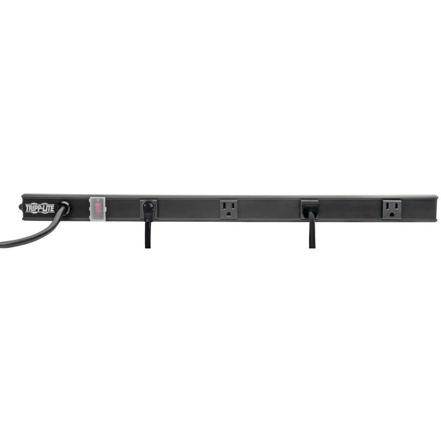 Tripp Lite by Eaton 4-Outlet Power Strip, Right-Angle NEMA 5-15R - 15A, 120V, 6 ft. (1.83 m) Cord, Right-Angle 5-15P Plug, 24 in. PS2404RA06B