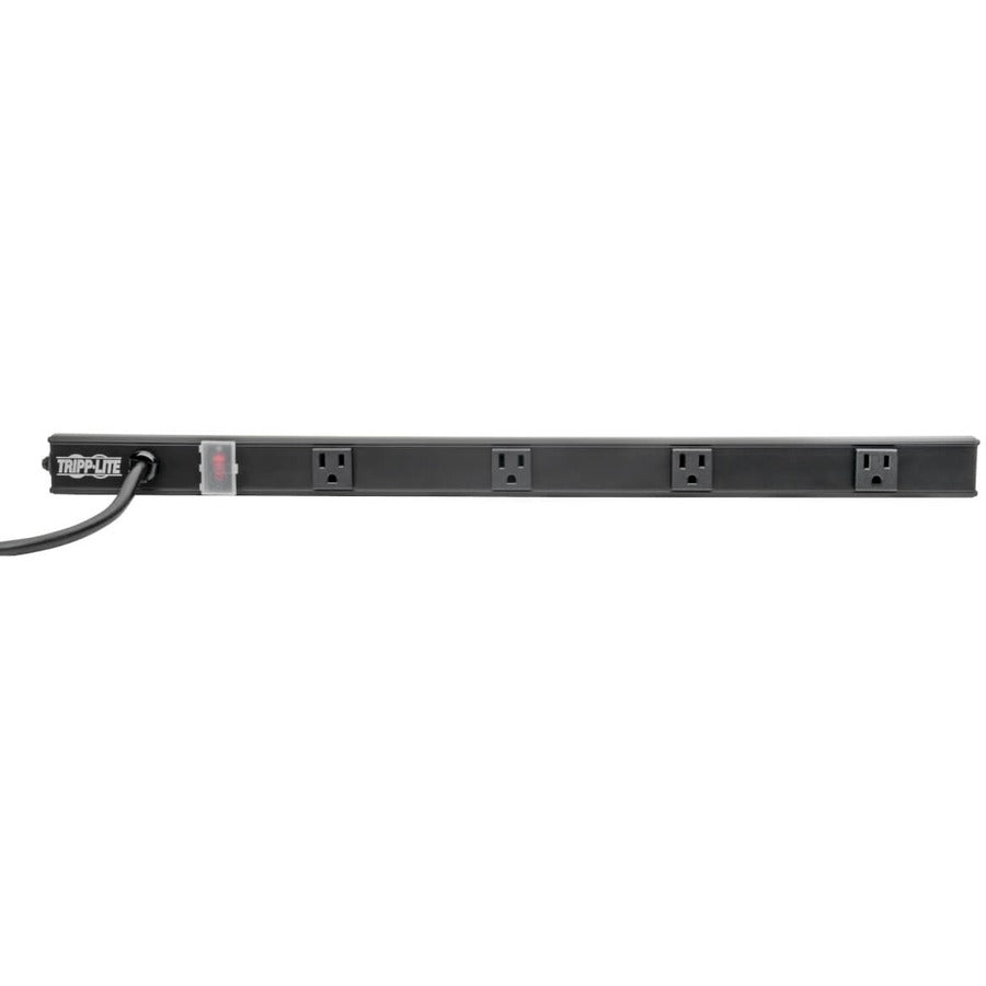 Tripp Lite by Eaton 4-Outlet Power Strip, Right-Angle NEMA 5-15R - 15A, 120V, 6 ft. (1.83 m) Cord, Right-Angle 5-15P Plug, 24 in. PS2404RA06B