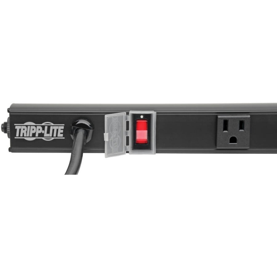 Tripp Lite by Eaton 4-Outlet Power Strip, Right-Angle NEMA 5-15R - 15A, 120V, 6 ft. (1.83 m) Cord, Right-Angle 5-15P Plug, 24 in. PS2404RA06B