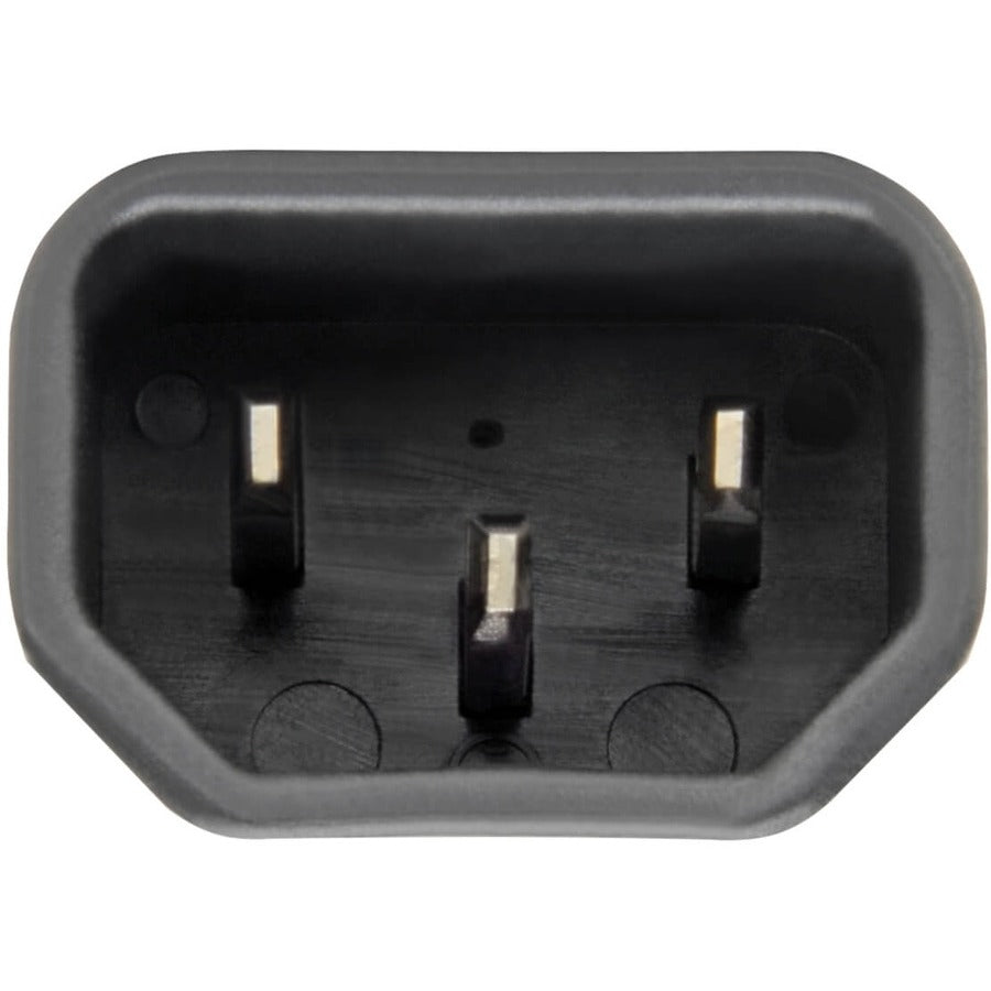 Tripp Lite by Eaton NEMA 5-15R to C14 Power Cord Adapter - 15A, 125V, Black P002-000