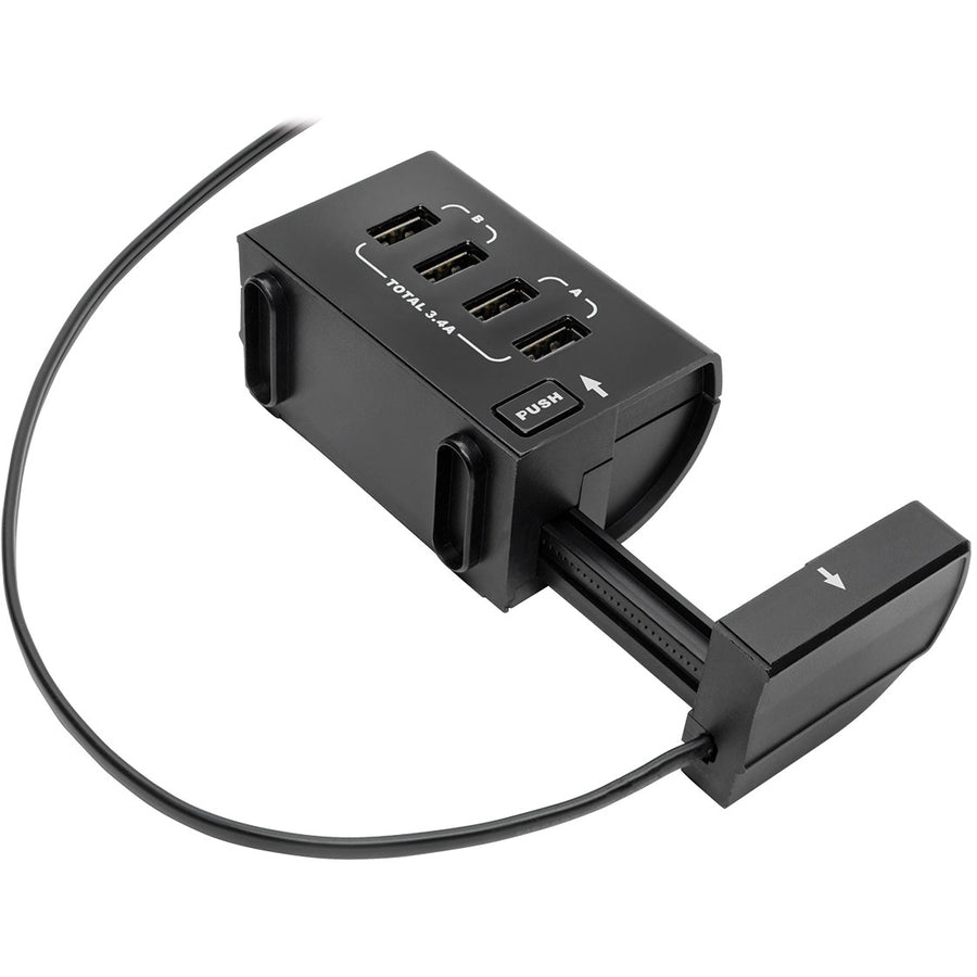 Tripp Lite by Eaton Protect It! 6-Outlet Surge Protector, 4 USB Ports, 6 ft. Cord, 1080 Joules, Diagnostic LED, Black Housing TLP66USBR