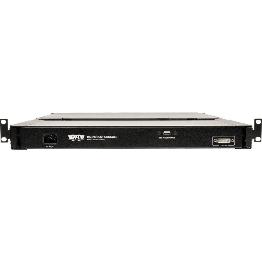 Tripp Lite by Eaton 1U Rack-Mount Console with 19 in. LCD, 1920 x 1080 (1080p), DVI or VGA Video, TAA B021-000-19-HD2