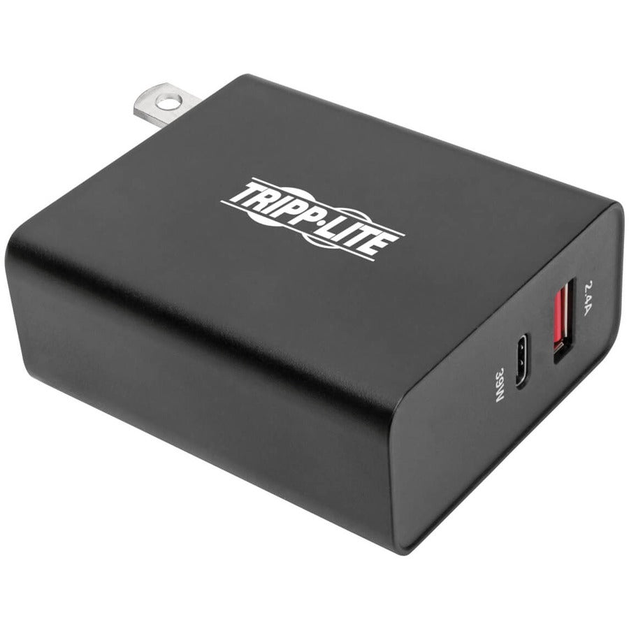 Tripp Lite by Eaton Dual-Port USB Wall Charger with PD Charging - USB-C (39W) & USB-A (5V 2.4A/12W) U280-W02-A1C1