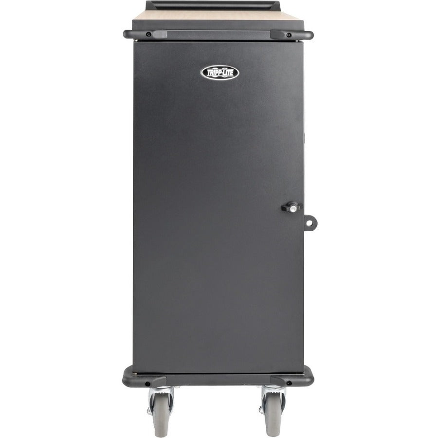 Tripp Lite by Eaton 27-Device AC Charging Cart for Laptops and Chromebooks - 120V, NEMA 5-15P, 10 ft. (3.05 m) Cord, Black CSC27AC