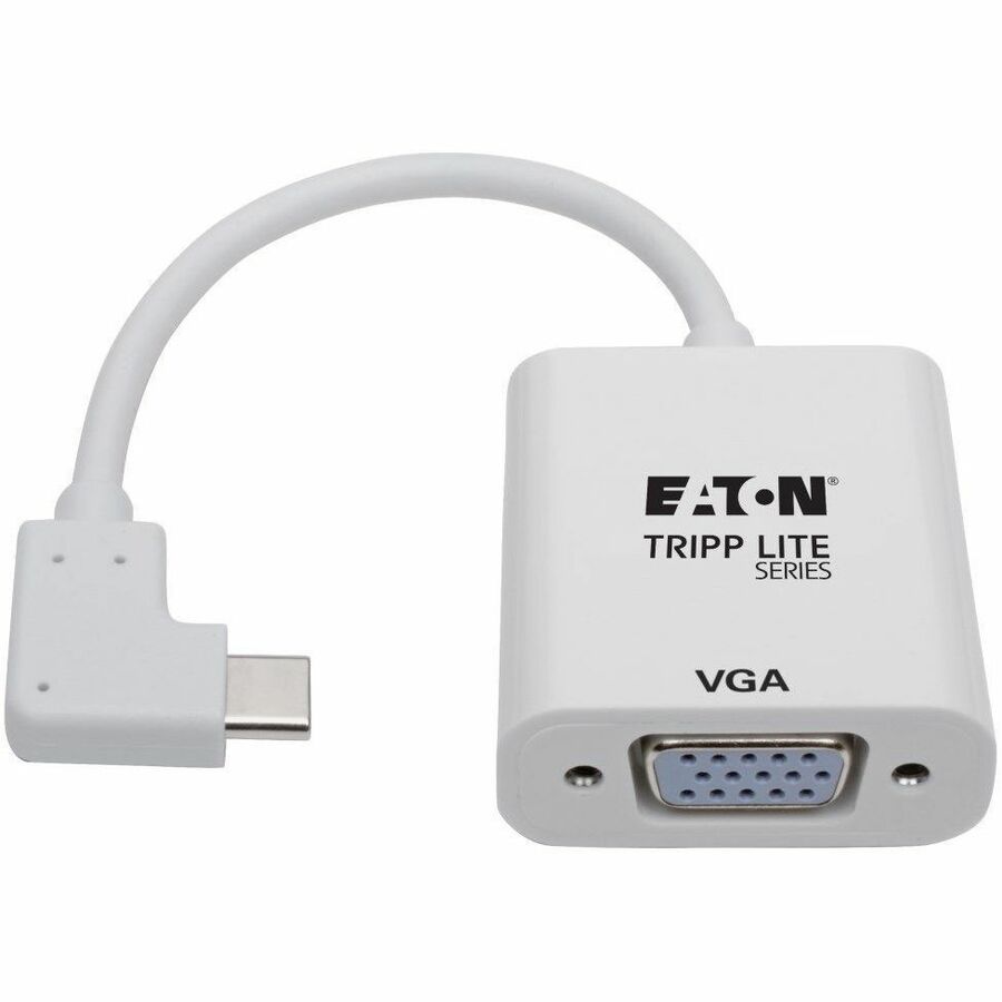 Tripp Lite by Eaton USB-C to VGA Adapter with Alternate Mode - DP 1.2, Right-Angle USB-C U444-06N-VGA-RA