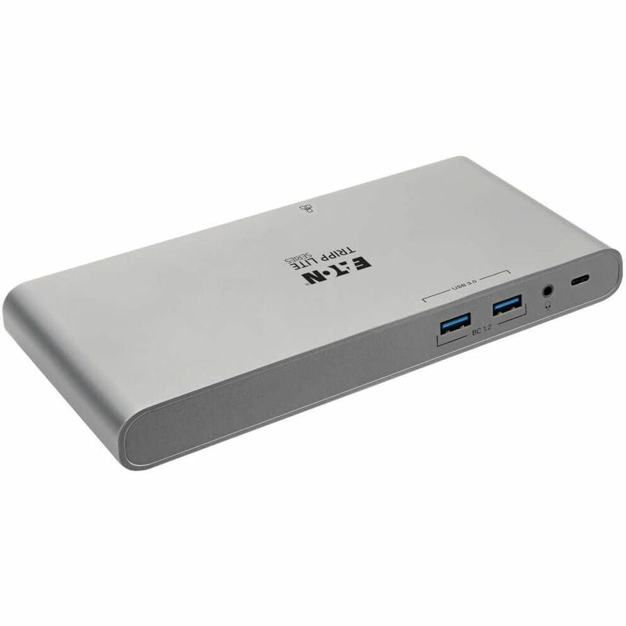 Tripp Lite by Eaton USB-C Dock, Triple Display - 4K HDMI/DisplayPort, VGA, USB 3.x (5Gbps), USB-A/C Hub Ports, GbE, 100W PD Charging - Thunderbolt 3, Silver U442-DOCK4-S