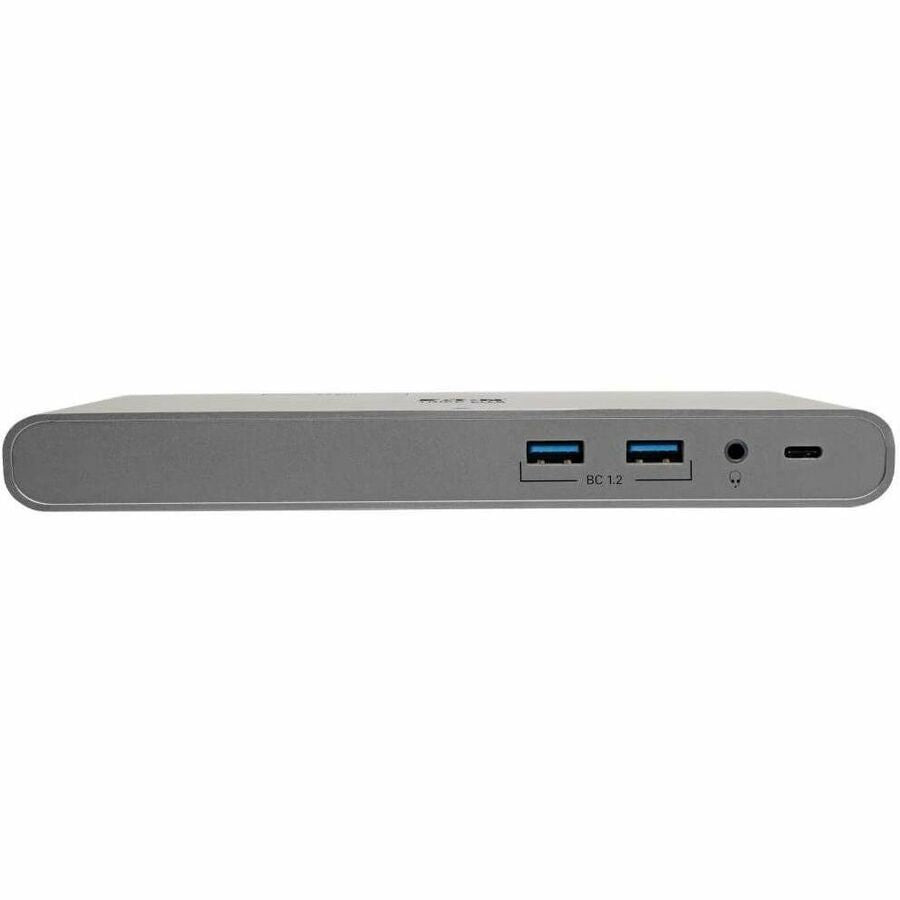 Tripp Lite by Eaton USB-C Dock, Triple Display - 4K HDMI/DisplayPort, VGA, USB 3.x (5Gbps), USB-A/C Hub Ports, GbE, 100W PD Charging - Thunderbolt 3, Silver U442-DOCK4-S