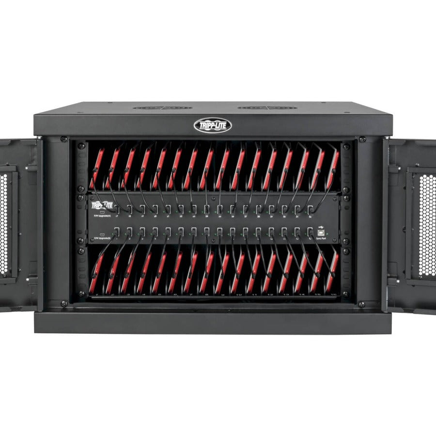 Tripp Lite by Eaton Locking Cell Phone Charging Station for 32 Devices - USB, with Sync for Smartphones CSD32USB