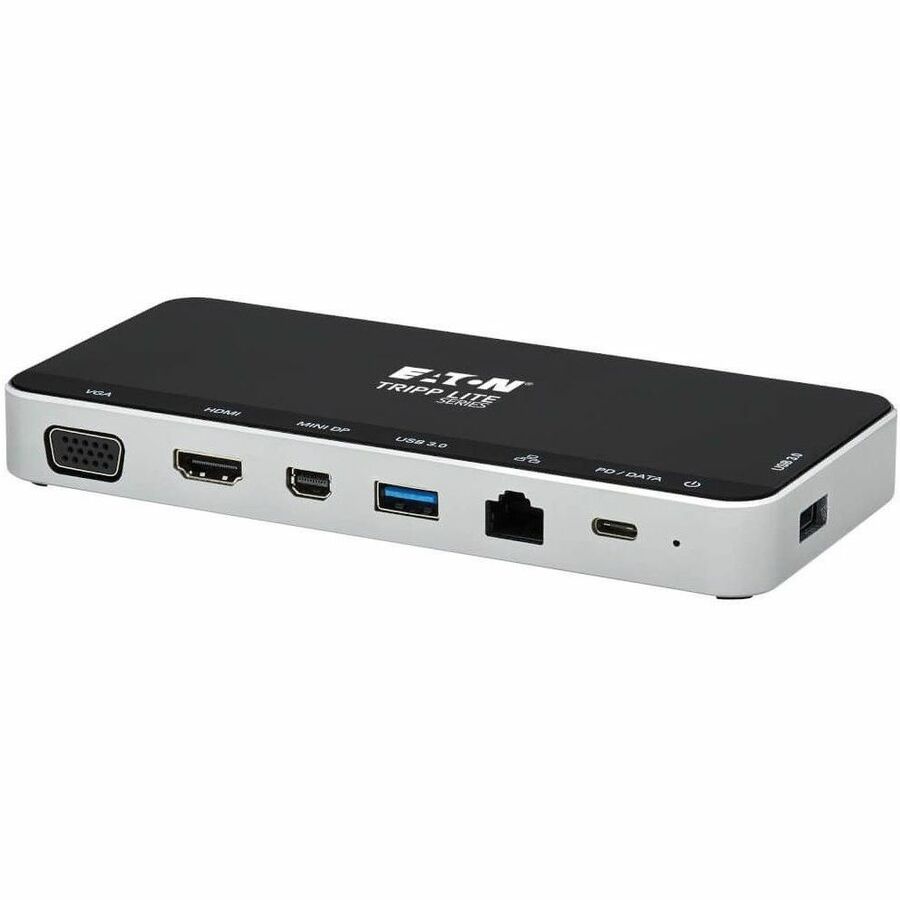 Tripp Lite by Eaton USB Dock, Triple Display - 4K HDMI & mDP, VGA, USB 3.x (5Gbps), USB-A/C Hub, GbE, 60W PD Charging U442-DOCK16-B