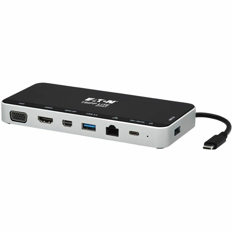 Tripp Lite by Eaton USB Dock, Triple Display - 4K HDMI & mDP, VGA, USB 3.x (5Gbps), USB-A/C Hub, GbE, 60W PD Charging U442-DOCK16-B