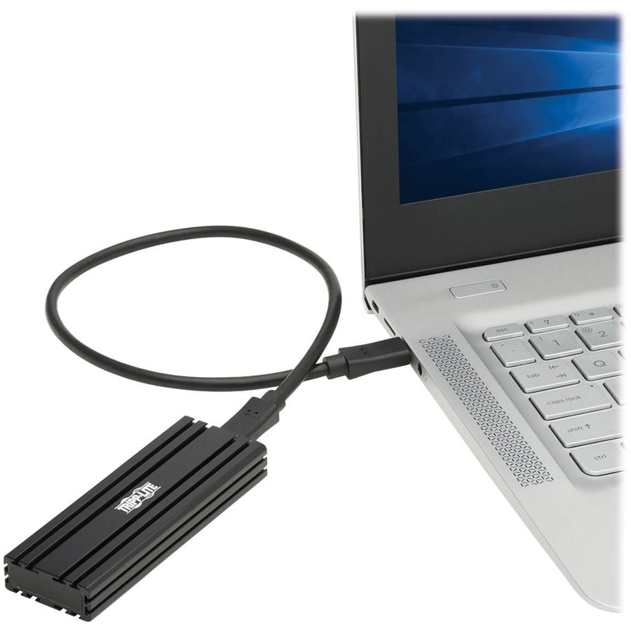 Tripp Lite by Eaton USB-C to M.2 NVMe SSD (M-Key) Enclosure Adapter - USB 3.1 Gen 2 (10 Gbps), Thunderbolt 3, UASP U457-1M2-NVMEG2